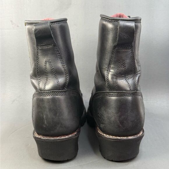 Chippewa leather Logger lace up boots men size 9 Wide - Picture 4 of 9